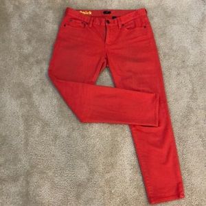 Coral toothpick J.Crew stretch jeans